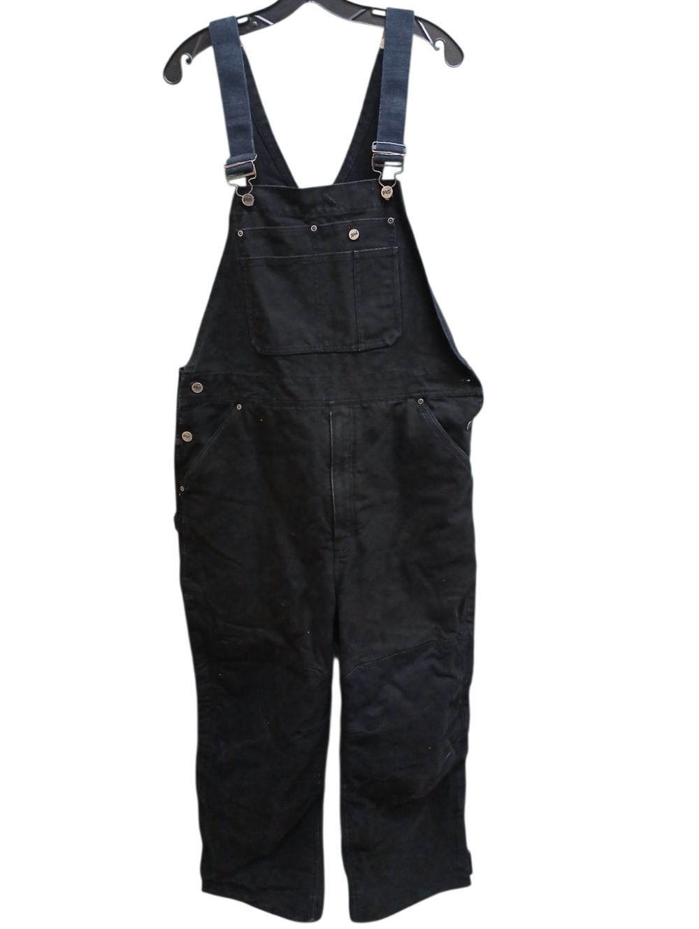Timberland PRO Black Work Bib Overalls With Quilted Inner Lining Size 38x30